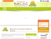Tablet Screenshot of camping-belos.com